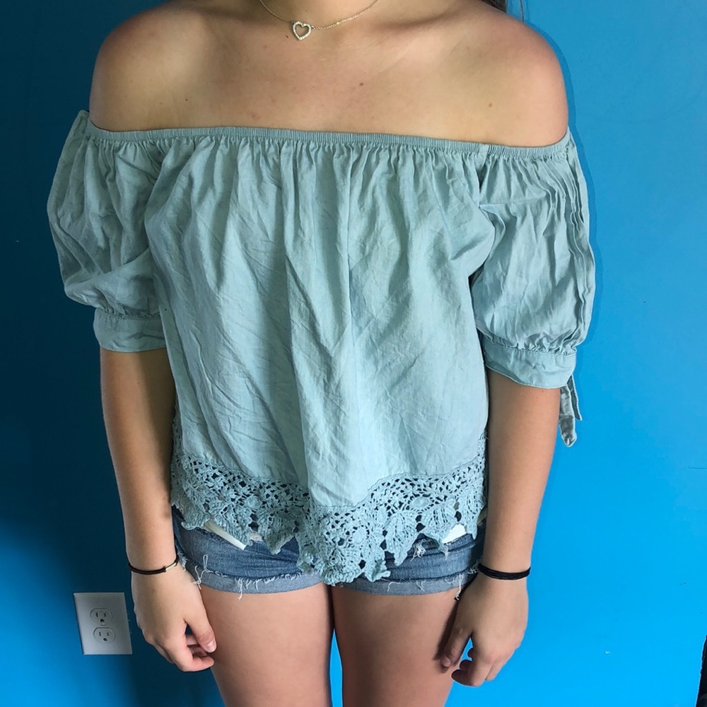 off the shoulder shirt